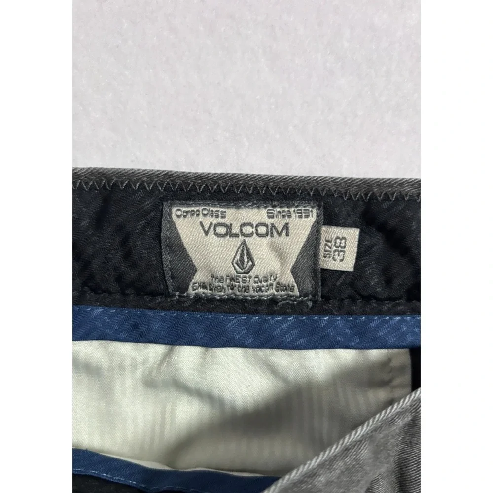Volcom Mens 38 Modern Chino Shorts Charcoal‎ Grey Skater Casual Streetwear